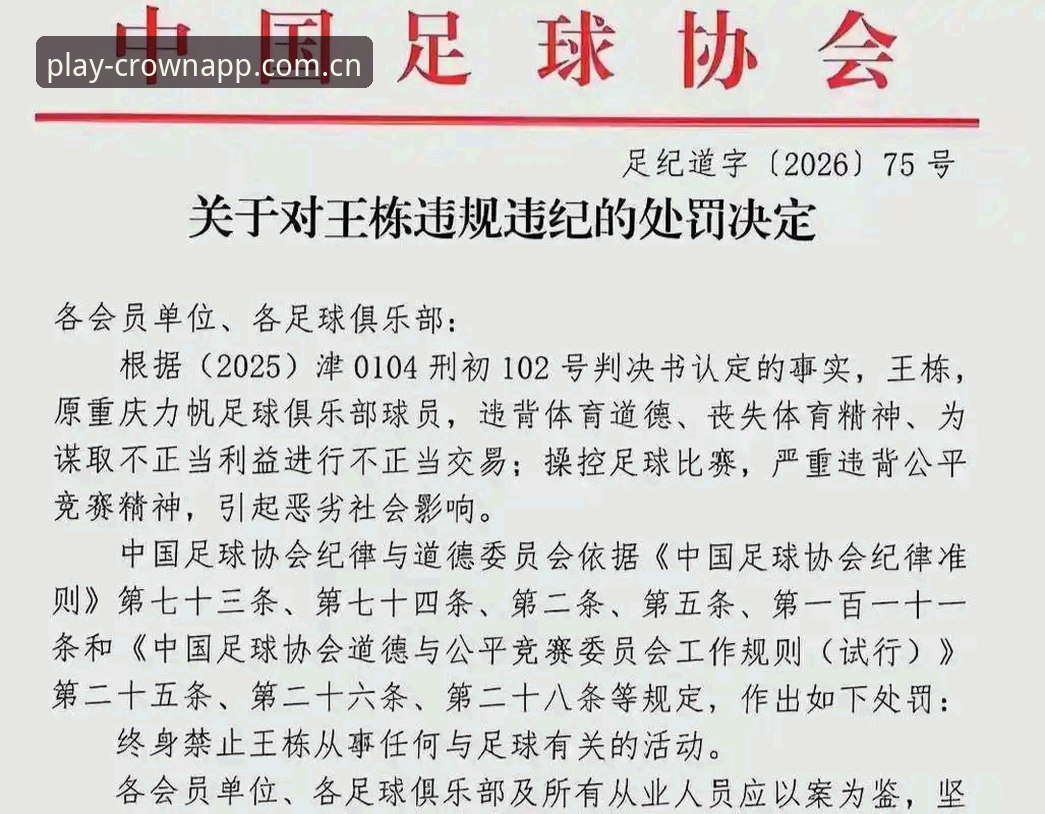 5大违规类型曝光：足协第三批禁足名单深度解析，皇冠现金官方用户不可忽视的行业警示